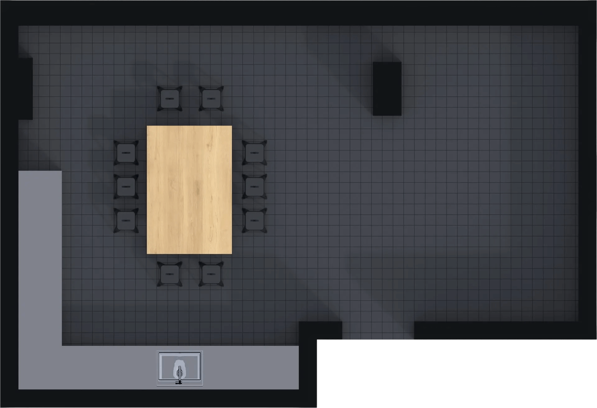 Long Beach Level B1 - Bike Room floor plan