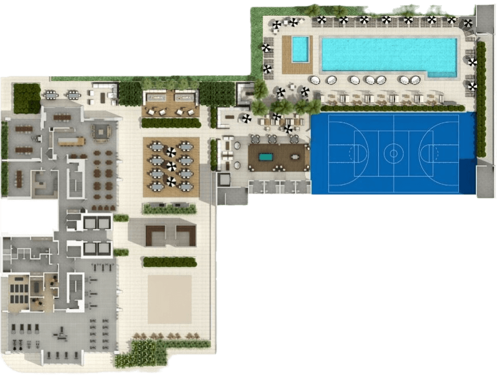 south olive amenity floor plan