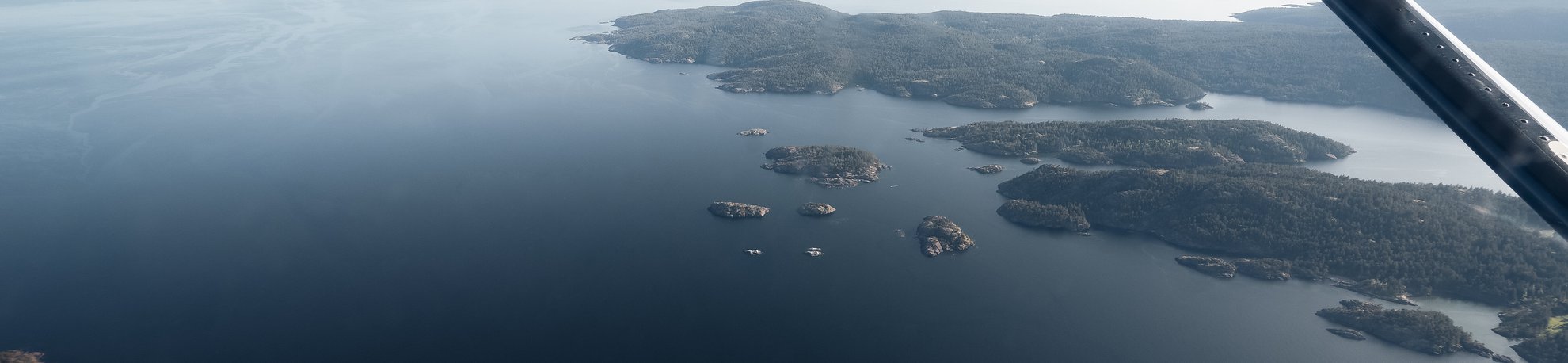 View from Harbour Air Flight Between Seattle and Vancouver