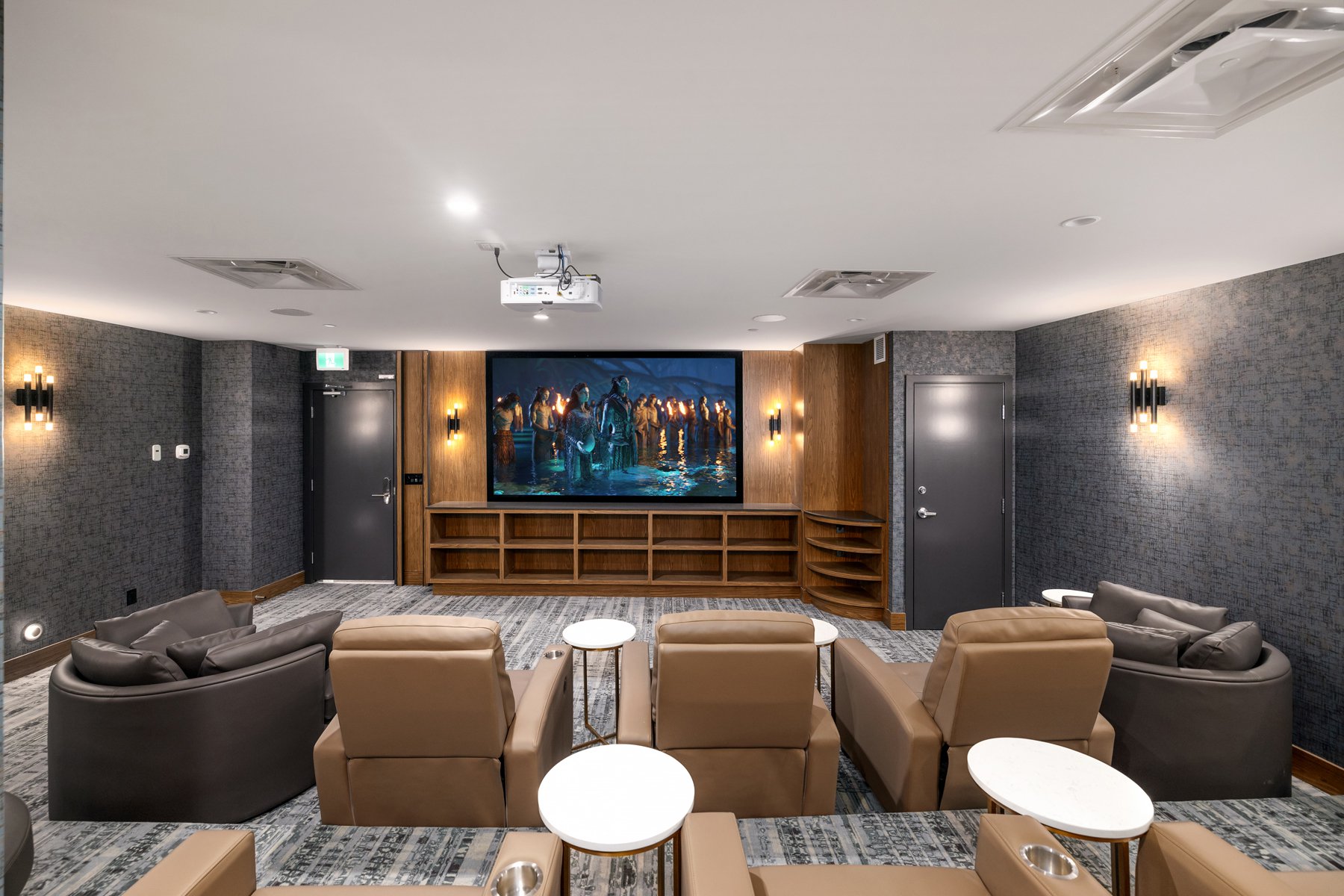 theatre room at level port moody