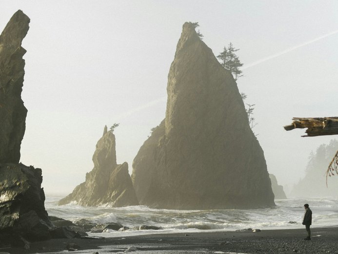 Rialto Beach Sea Stacks in Olympic National Park