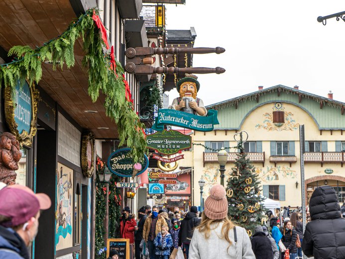 Leavenworth Bavarian Village in the Northern Cascades close to Seattle