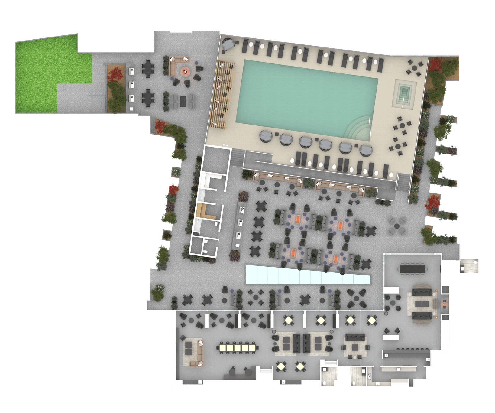 South Lake Union Level 2 floor plan