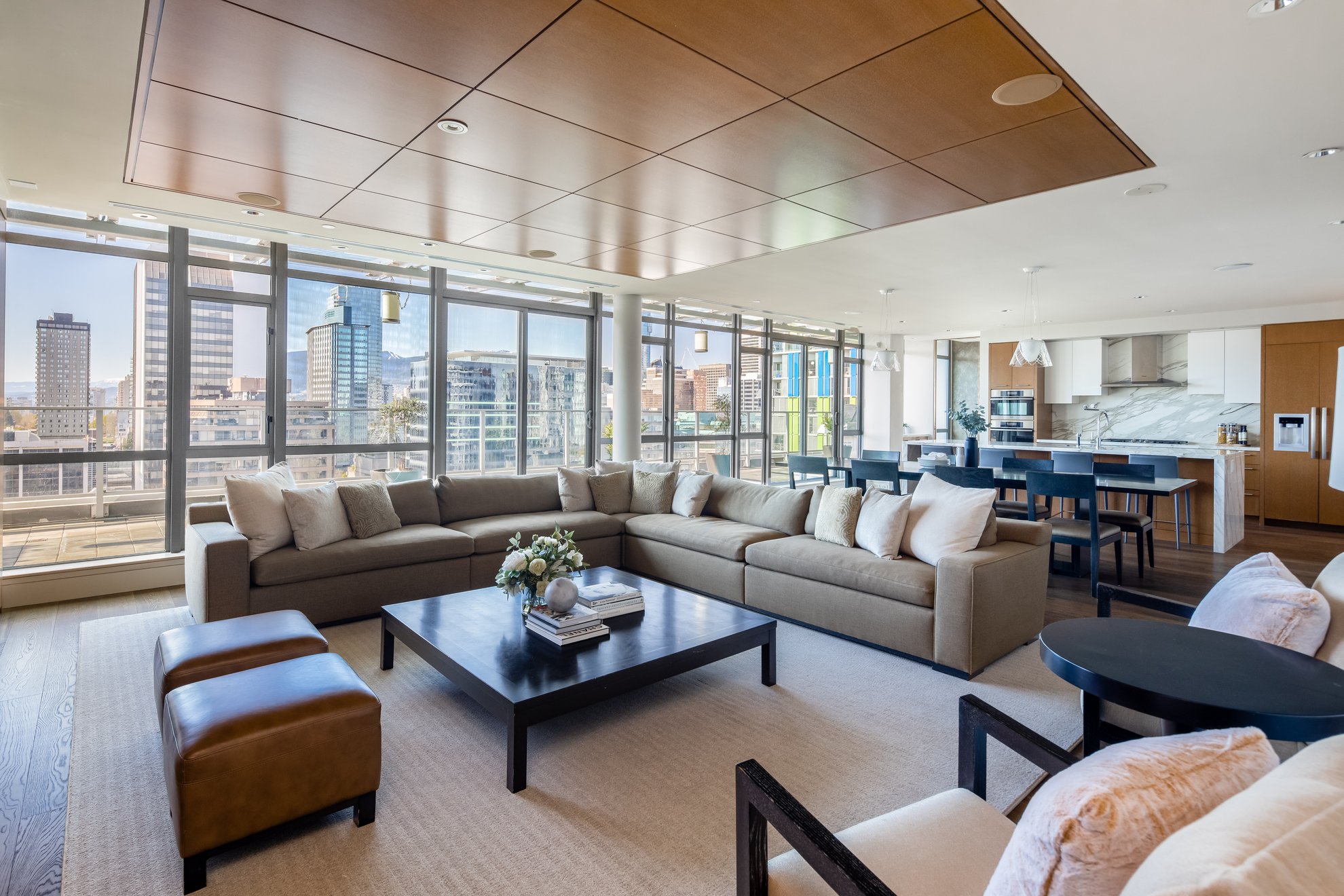 The Penthouse Seymour living room