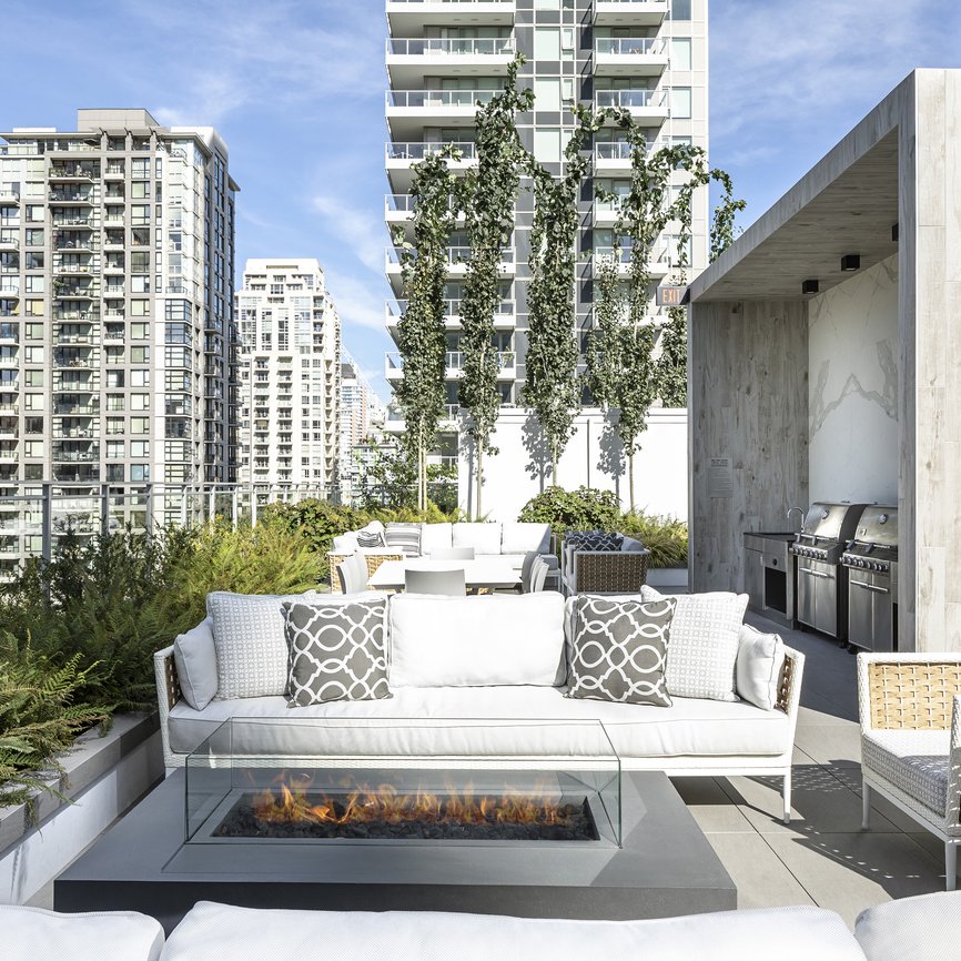 Fireplace at Yaletown Richards Level Suite