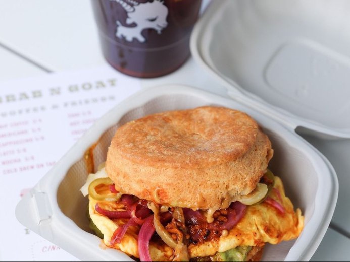 Breakfast biscuit from Little Goat Diner in Chicago