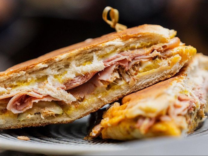 Brunch sandwich from Beatnik on the River restaurant in Chicago